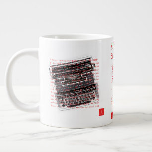 Caneca De Café Grande RVE DIZ: Jumbo Mug "Escreva um Livro"