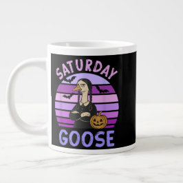 Caneca De Café Grande Sábado Goose Funny Goose Halloween
