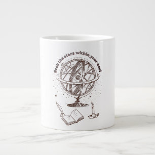 Caneca De Café Grande Sabedoria da Alma Celestial   Esfera Armilar Vinta