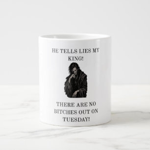 Caneca De Café Grande Sabotagem do Conselheiro Corrupto Rei Meme Medieva