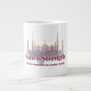 Caneca De Café Grande Sabr é Força Um lembrete diário num mundo barulhen