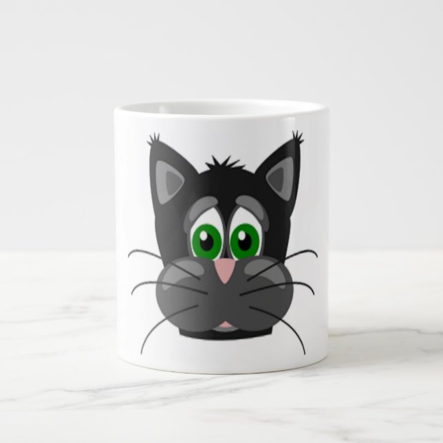 CANECA DE CAFÉ GRANDE SAD CAT (Frente)