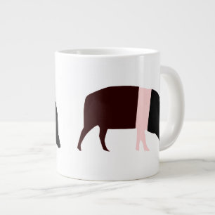 Caneca De Café Grande Saddleback Pig Mug