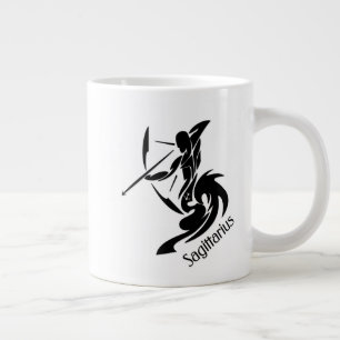 Caneca De Café Grande Sagitário Símbolo e Signo do Zodíaco