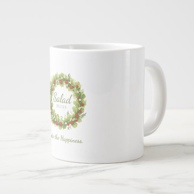 Caneca De Café Grande Salad Bliss (Frente Esquerda)