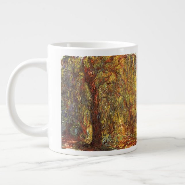 Caneca De Café Grande Salgueiro Chorão por Claude Monet, Arte Fina Vinta (Esquerda)