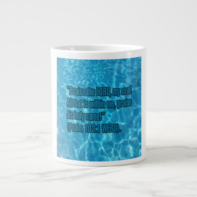 Caneca De Café Grande Salmo 103:1 WEBU Mug (Frente)