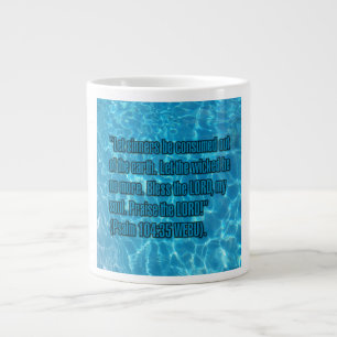 Caneca De Café Grande Salmo 104:35 WEBU Mug