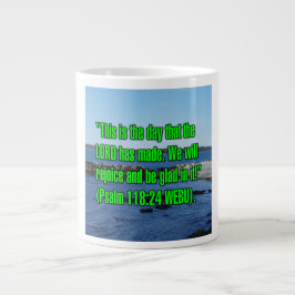 Caneca De Café Grande Salmo 118:24 WEBU Mug
