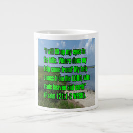 Caneca De Café Grande Salmo 121:1-2 WEBU Mug