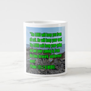 Caneca De Café Grande Salmo 121:7-8 WEBU Mug