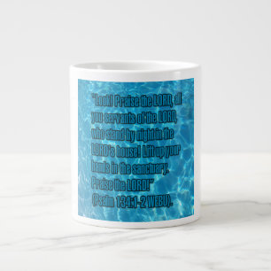 Caneca De Café Grande Salmo 134:1-2 WEBU Mug