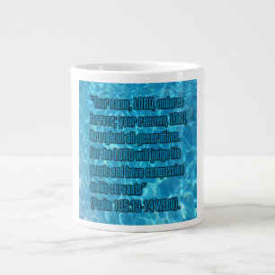Caneca De Café Grande Salmo 135:13-14 WEBU Mug