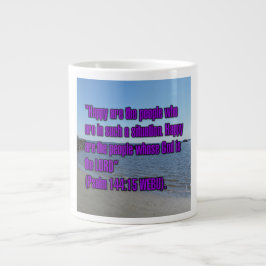 Caneca De Café Grande Salmo 144:15 WEBU Mug