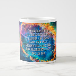 Caneca De Café Grande Salmo 19:1 Os Céus Declarando a Glória de Deus