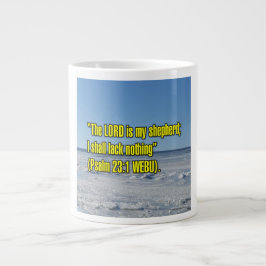Caneca De Café Grande Salmo 23:1 WEBU Mug