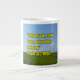 Caneca De Café Grande Salmo 30:2 WEBU Mug