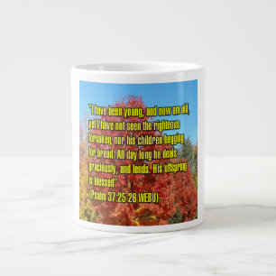 Caneca De Café Grande Salmo 37:25-26 WEBU Mug