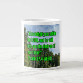 Caneca De Café Grande Salmo 37:4 WEBU Mug