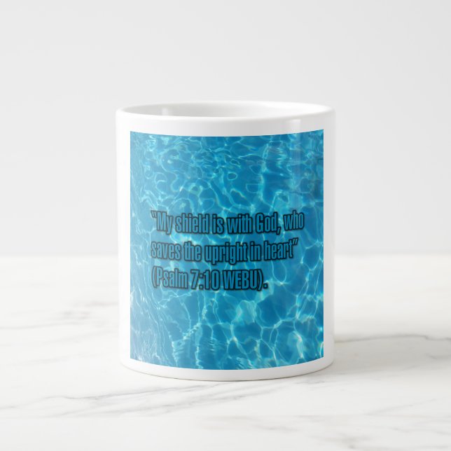 Caneca De Café Grande Salmo 7:10 WEBU Mug (Frente)