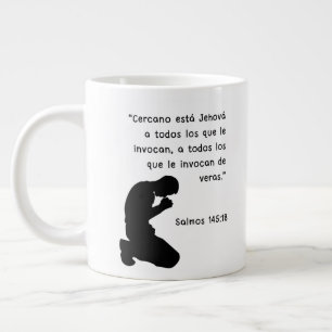 Caneca De Café Grande Salmos 145:18 "Cercano está Jehová a todos que