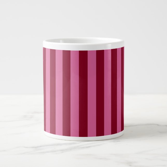 Caneca De Café Grande Salsa Flamingo Faixa Rosa (Frente)