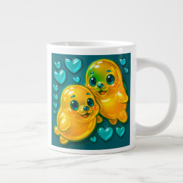 Caneca De Café Grande Salut les phoques