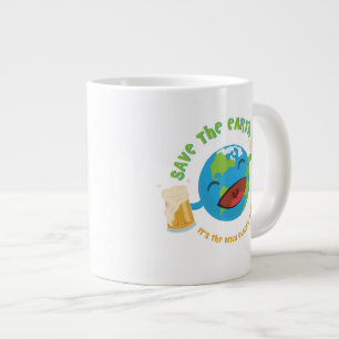 Caneca De Café Grande Salvar a Terra