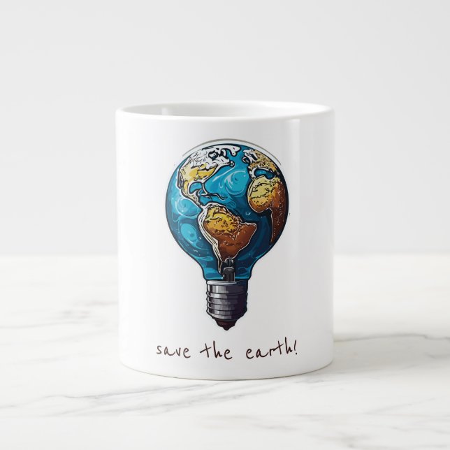 Caneca De Café Grande Salve a Terra (Frente)
