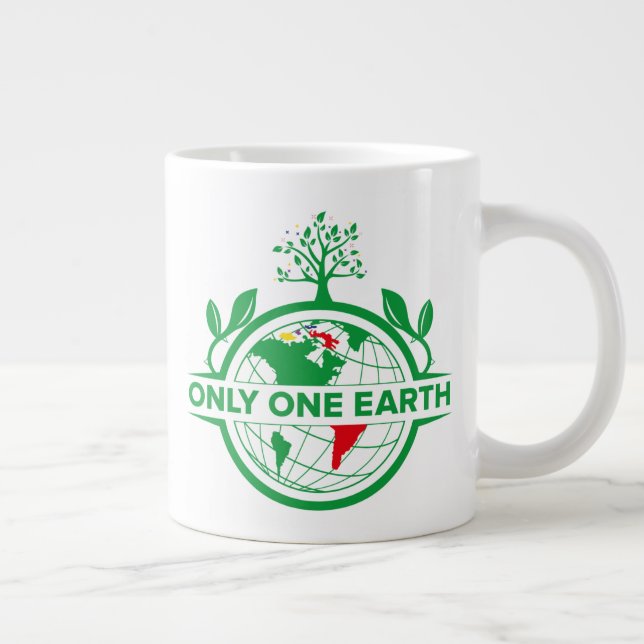 Caneca De Café Grande Salve a terra Salve a vida (Direita)