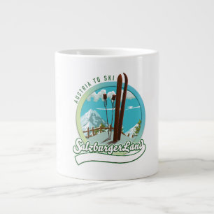 Caneca De Café Grande Salzburgerland Esqui Austríaco