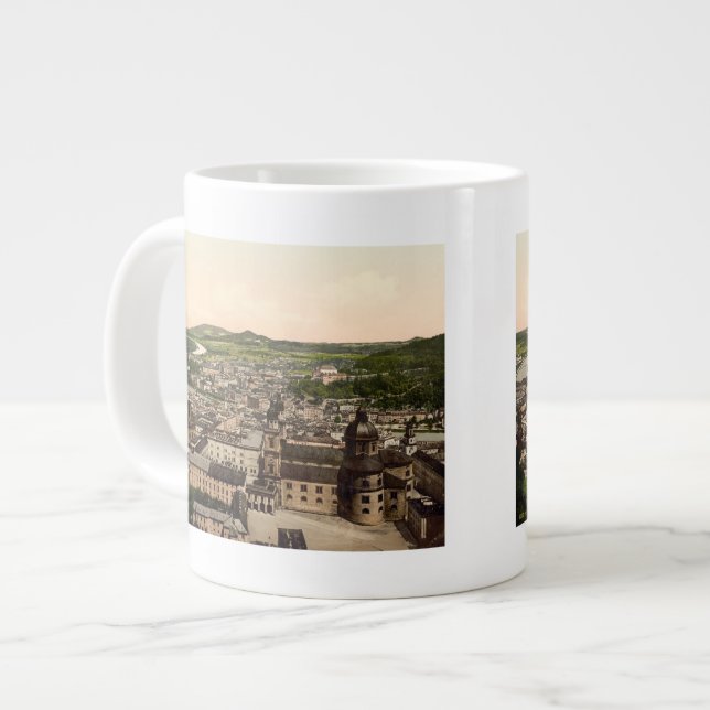 Caneca De Café Grande Salzburgo de Maria Plain, Áustria (Frente Esquerda)