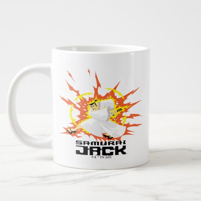 Caneca De Café Grande Samurai Jack Energy Graphic (Esquerda)