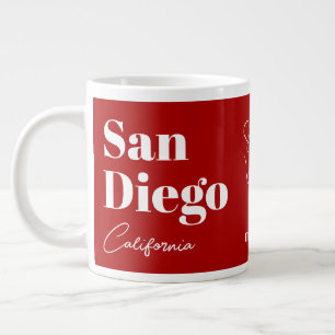 Caneca De Café Grande San Diego California OU SEU TEXTO