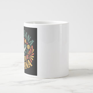 Caneca De Café Grande Sana Sana Colita De Rana Tradicional Floral Mexica