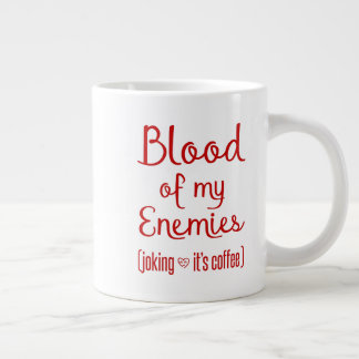 Caneca De Café Grande Sangue Dos Meus Inimigos - Presente De Sobrinho De
