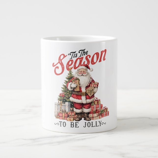 Caneca De Café Grande Santa Claus Christmas Specialty Mug (Frente)