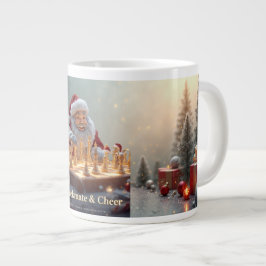 Caneca De Café Grande Santa’s Next Move – Funny Chess Christmas Mug for