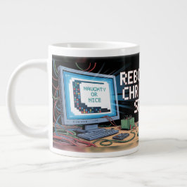 Caneca De Café Grande Santa Tech Support