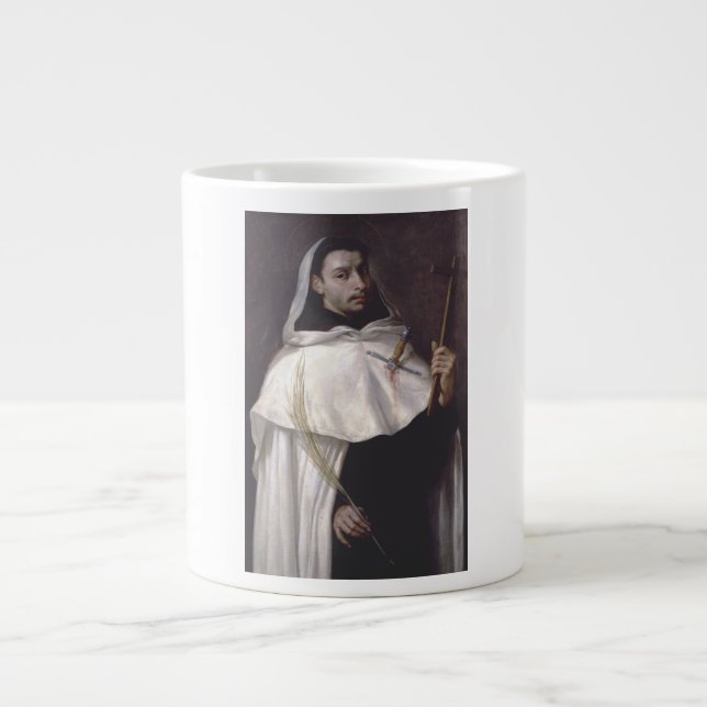 Caneca De Café Grande Santo Anjo de Jerusalém Mártir e Pregador (Frente)