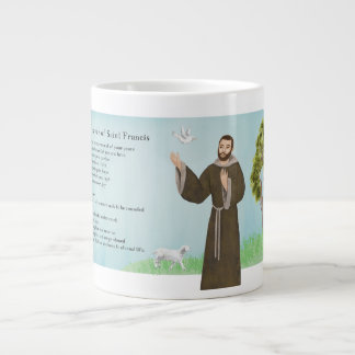 Caneca De Café Grande Santo Francis Peace Prayer