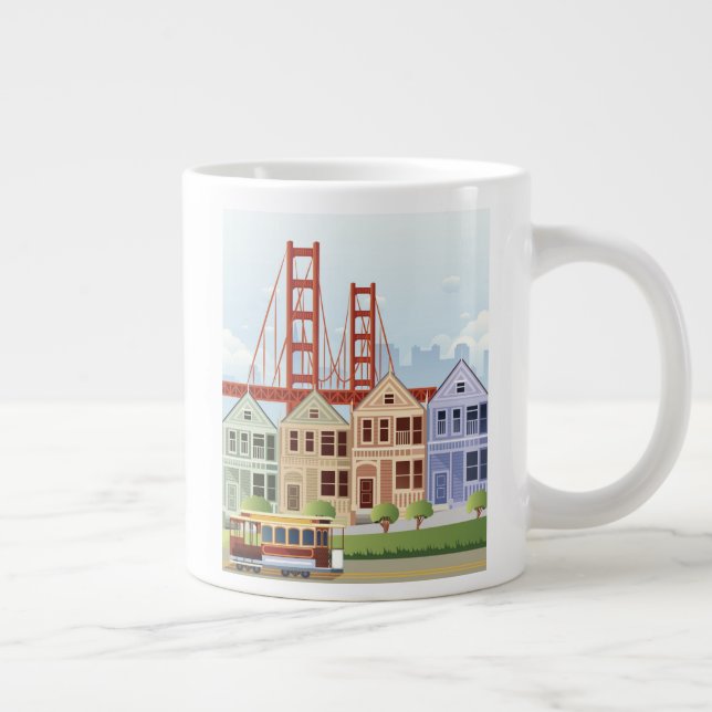 Caneca De Café Grande São Francisco| Mulheres Pintadas (Direita)