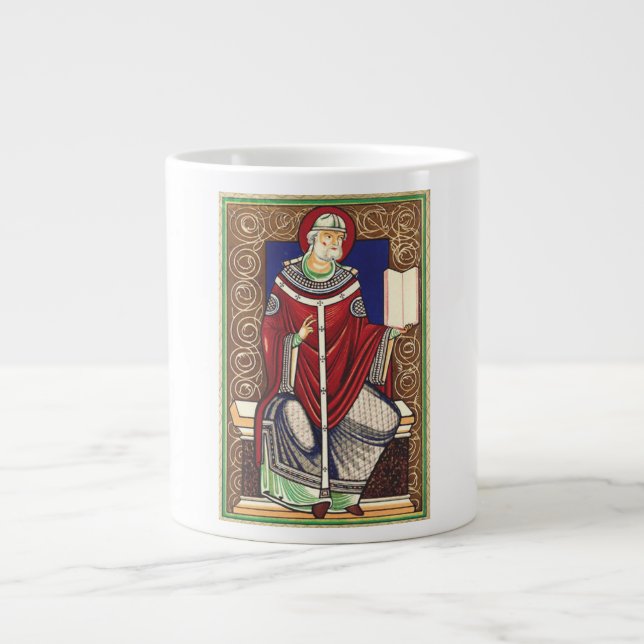 Caneca De Café Grande São Gregório Magno Doutor da Igreja (Frente)