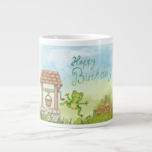 Caneca De Café Grande sapo de aniversário