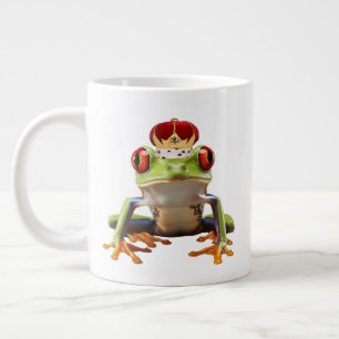 Caneca De Café Grande Sapo e Coroa