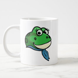 Caneca De Café Grande Sapo Sorridente