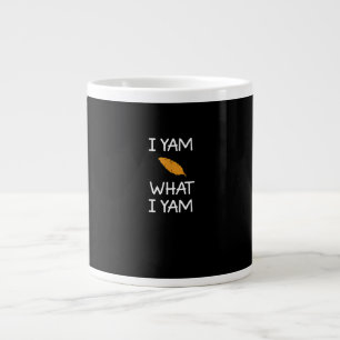Caneca De Café Grande Sarcástico, Pun I Yam What I Yam, Engraçado, Piada