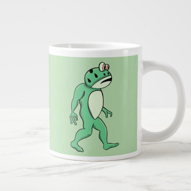 Caneca De Café Grande sasquatch de rã de Portland (Direita)