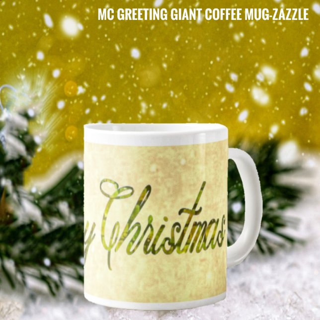 Caneca De Café Grande Saudação MC (Criador carregado)