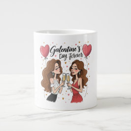Caneca De Café Grande Saúde ao dia de Galentine